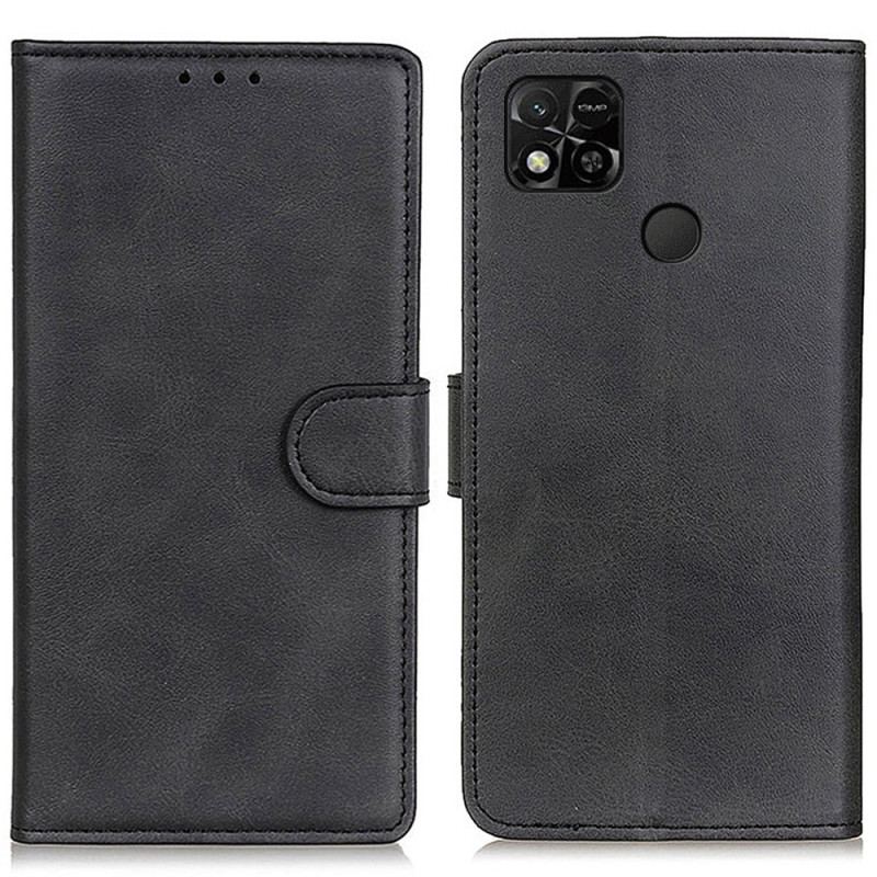 Capa Folio Para Xiaomi Redmi 10A Couro Sintético Fosco