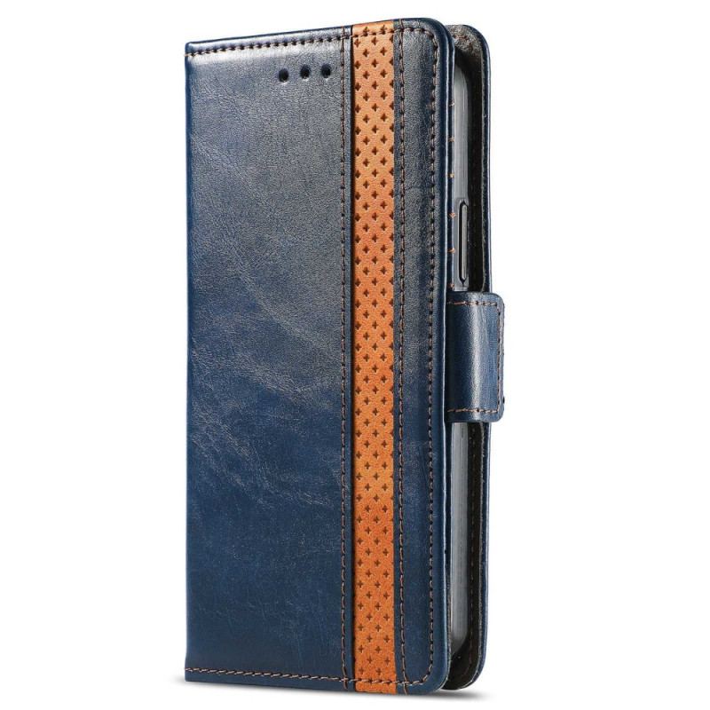 Capa Folio Para Xiaomi Redmi 10A Fecho Duplo Bicolor