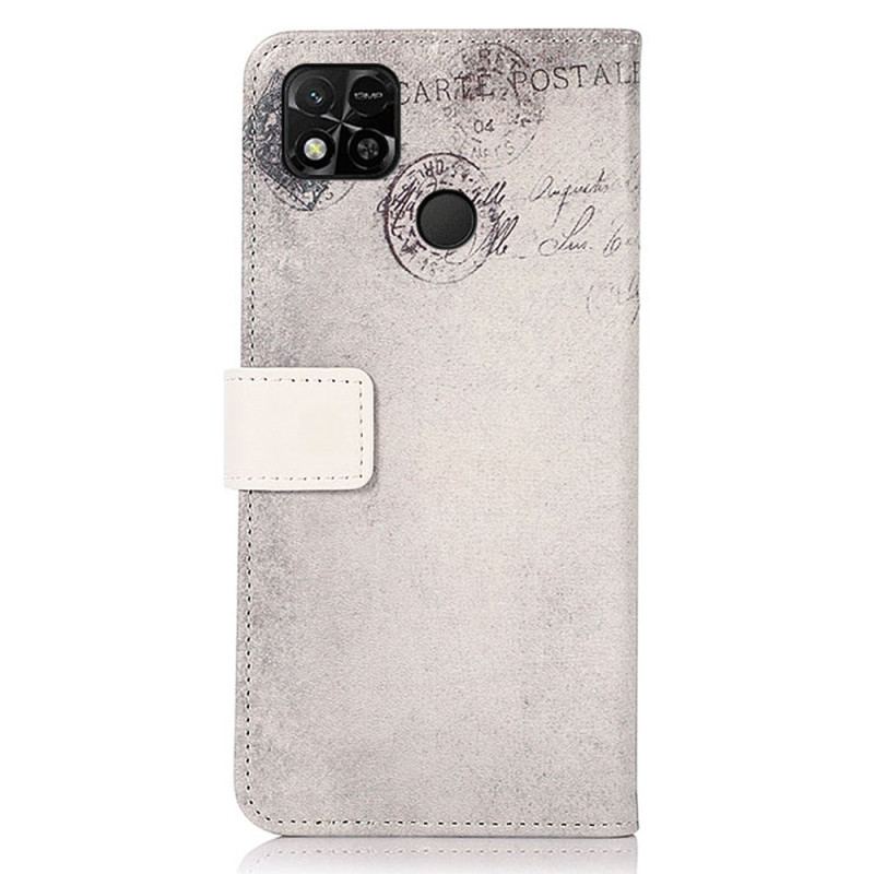 Capa Folio Para Xiaomi Redmi 10A Gato Viajante