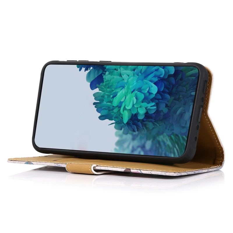 Capa Folio Para Xiaomi Redmi 10A Tigre Selvagem