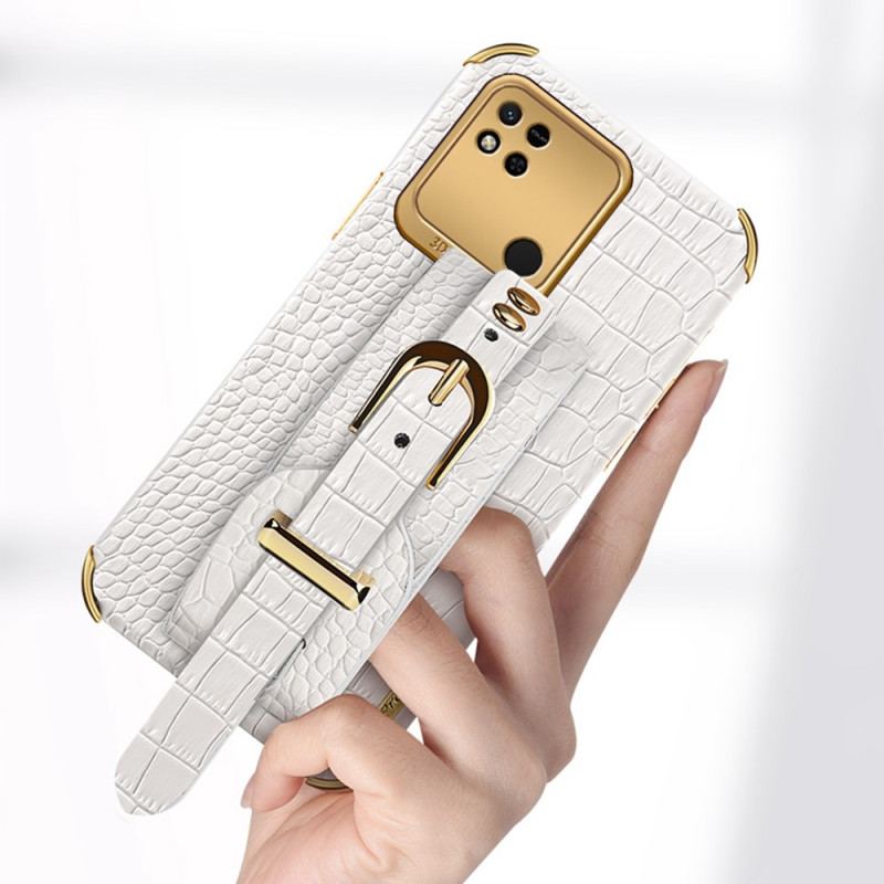 Capa Para Xiaomi Redmi 10A Alça Croco