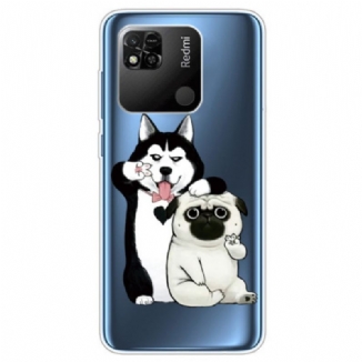 Capa Para Xiaomi Redmi 10A Cachorros Engraçados Transparentes