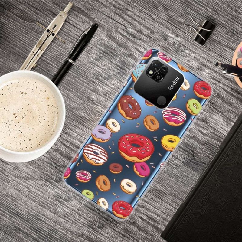 Capa Para Xiaomi Redmi 10A Donuts Múltiplos Sem Costura