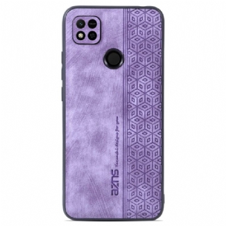 Capa Para Xiaomi Redmi 10A Efeito Couro Azns