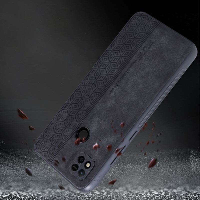 Capa Para Xiaomi Redmi 10A Efeito Couro Azns