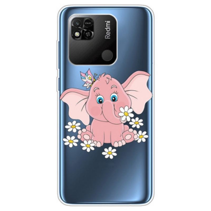 Capa Para Xiaomi Redmi 10A Elefante Rosa Sem Costura