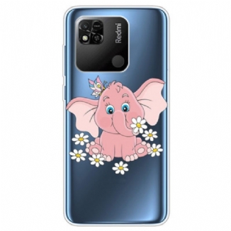 Capa Para Xiaomi Redmi 10A Elefante Rosa Sem Costura