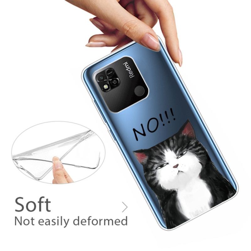 Capa Para Xiaomi Redmi 10A Gato Transparente Não