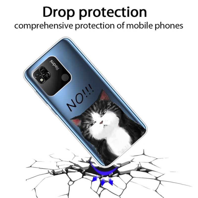 Capa Para Xiaomi Redmi 10A Gato Transparente Não