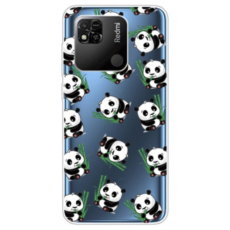 Capa Para Xiaomi Redmi 10A Pequenos Pandas Transparentes