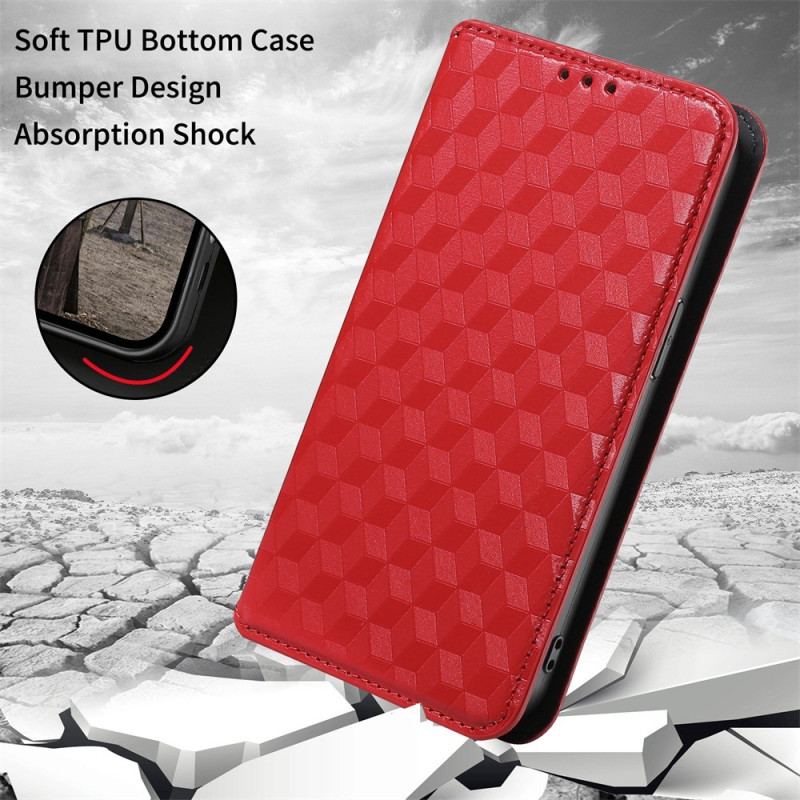 Capa De Celular Para Vivo X80 Pro Flip Cubos 3d