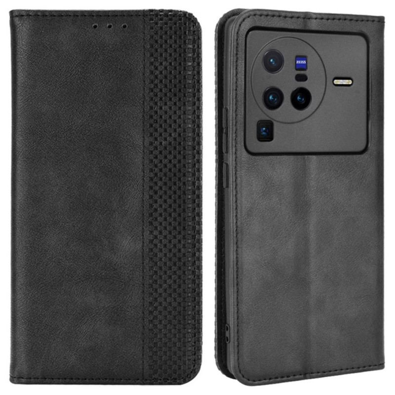 Capa De Celular Para Vivo X80 Pro Flip Estilizado