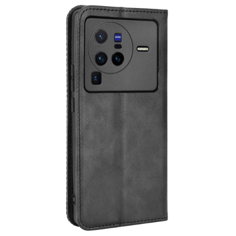 Capa De Celular Para Vivo X80 Pro Flip Estilizado