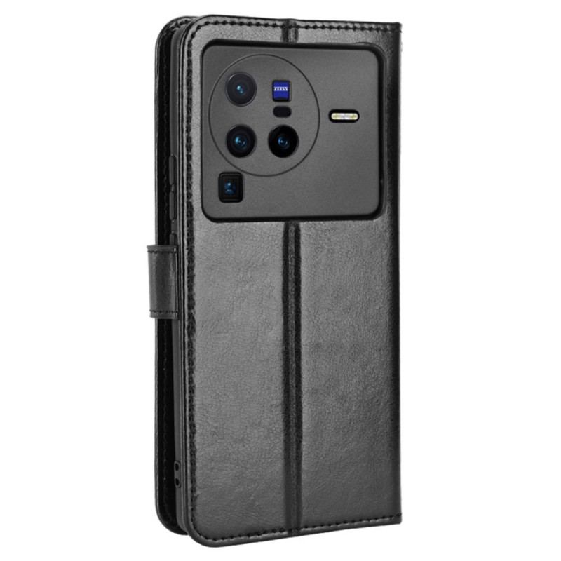 Capa Flip Para Vivo X80 Pro Clássico Chamativo