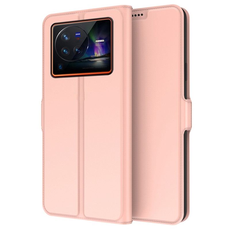 Capa Flip Para Vivo X80 Pro Fecho Magnético