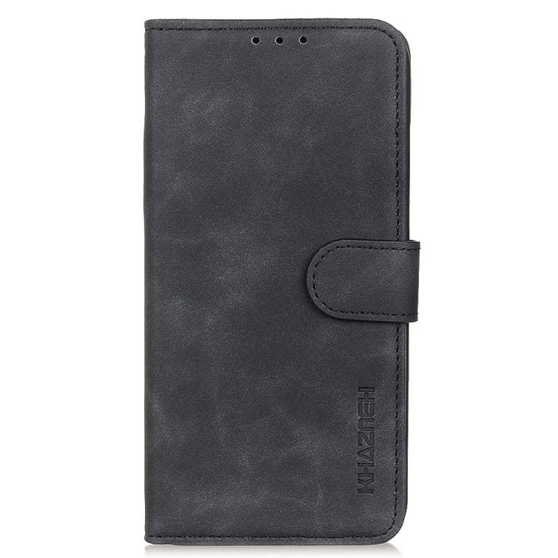 Capa Flip Para Vivo X80 Pro Khazneh Efeito Couro