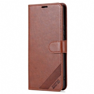 Capa Folio Para Vivo X80 Pro Couro Sintético Azns