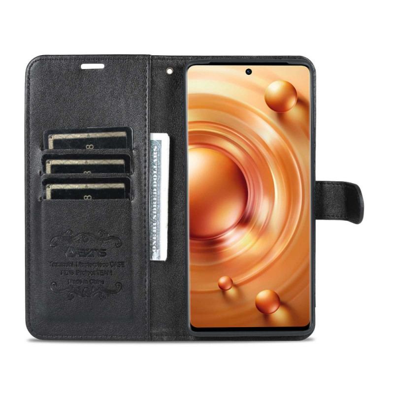 Capa Folio Para Vivo X80 Pro Couro Sintético Azns