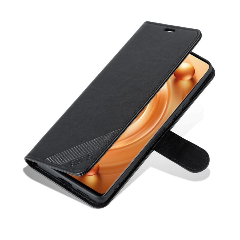 Capa Folio Para Vivo X80 Pro Couro Sintético Azns