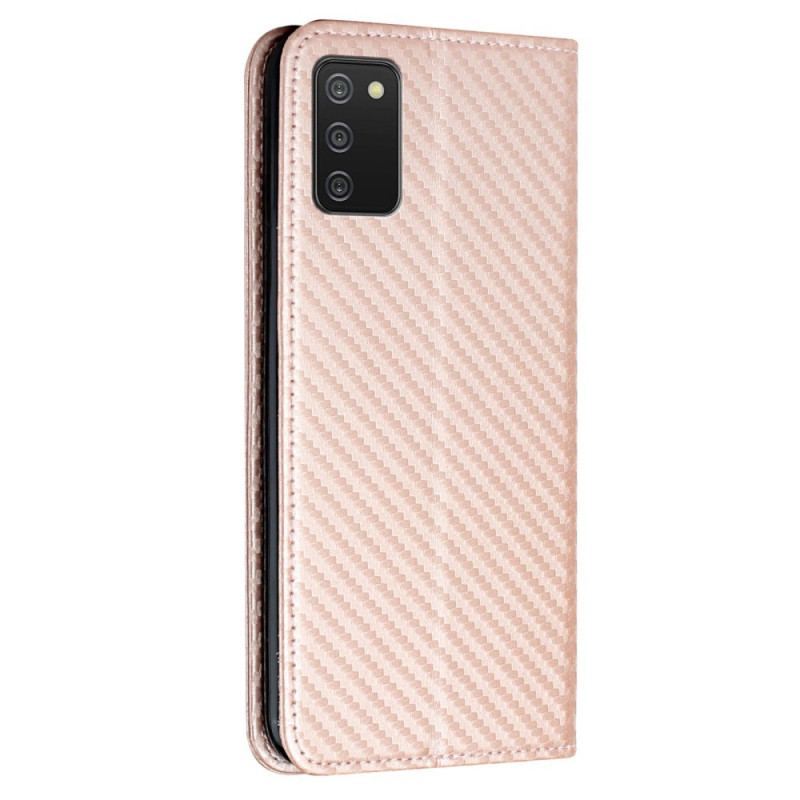 Capa De Celular Para Samsung Galaxy A03s De Cordão Flip Correia De Fibra De Carbono