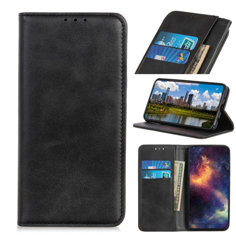 Capa De Celular Para Samsung Galaxy A03s Flip Couro Rachado Elegância