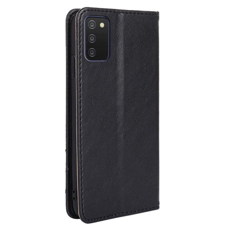 Capa De Celular Para Samsung Galaxy A03s Flip Estilo Rebite De Couro