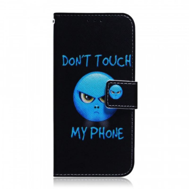 Capa De Couro Para Samsung Galaxy A03s Emoji Telefone