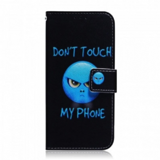 Capa De Couro Para Samsung Galaxy A03s Emoji Telefone