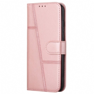 Capa Em Pele Para Samsung Galaxy A03s De Cordão Strappy Geo Leather Effect