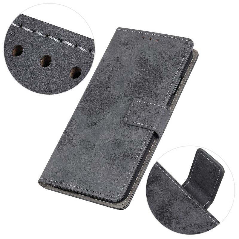 Capa Flip Para Samsung Galaxy A03s Couro Falso Vintage