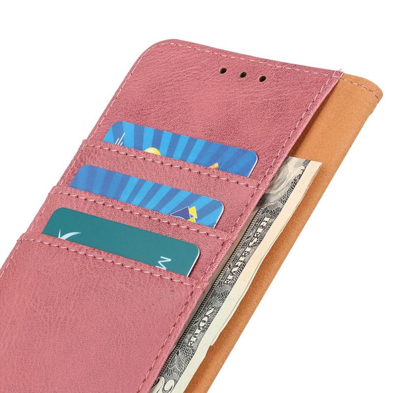 Capa Flip Para Samsung Galaxy A03s Imitação De Couro Khazneh