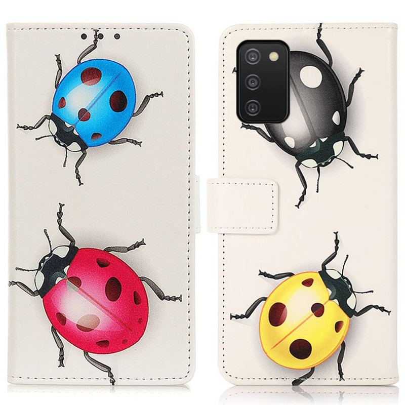 Capa Flip Para Samsung Galaxy A03s Joaninha