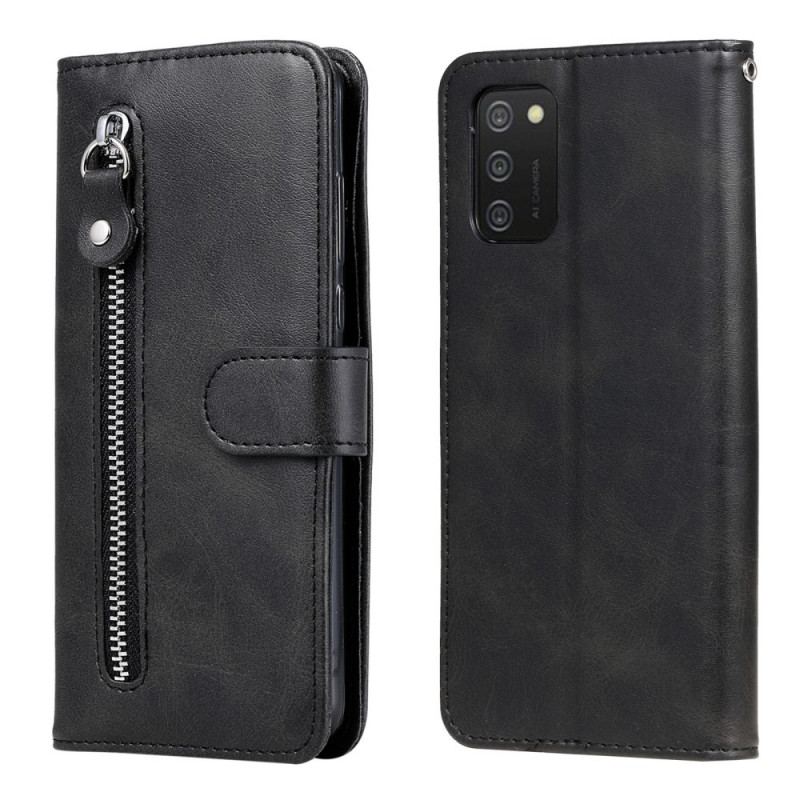 Capa Folio Para Samsung Galaxy A03s Carteira