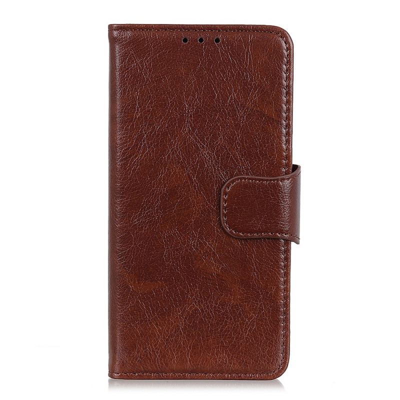 Capa Folio Para Samsung Galaxy A03s Couro Napa Rachado