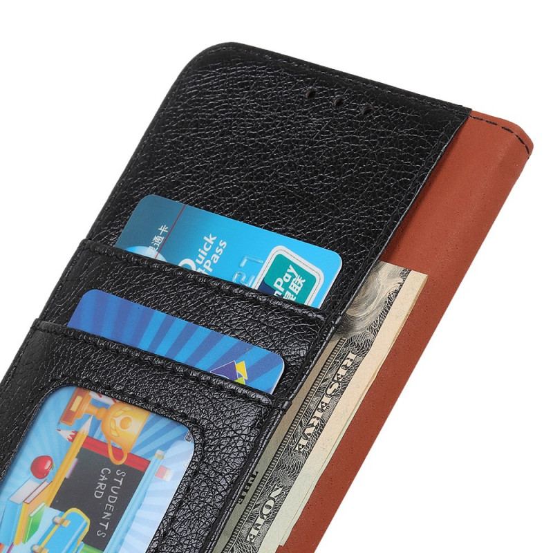 Capa Folio Para Samsung Galaxy A03s Couro Napa Rachado