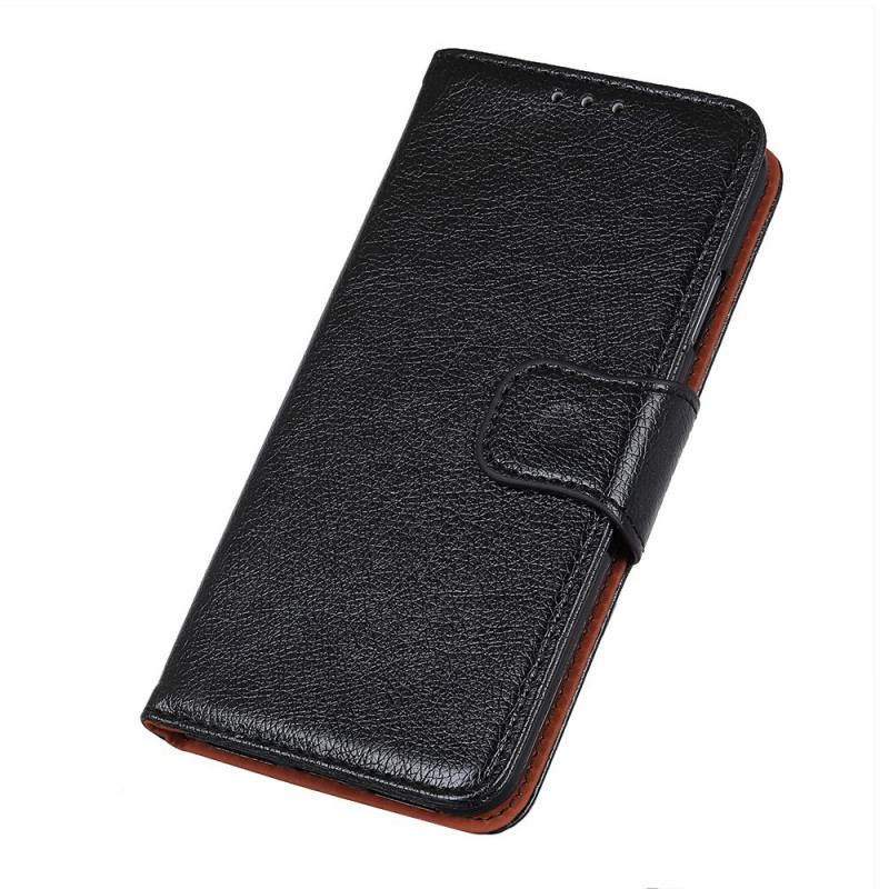 Capa Folio Para Samsung Galaxy A03s Couro Napa Rachado