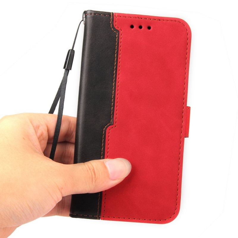 Capa Folio Para Samsung Galaxy A03s Dois Tons