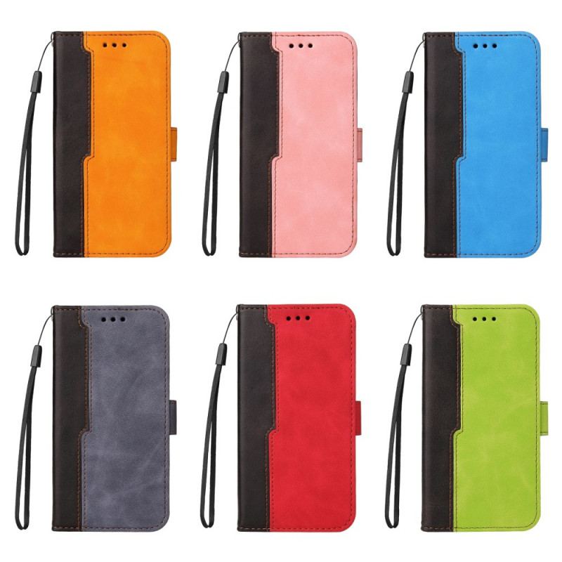 Capa Folio Para Samsung Galaxy A03s Dois Tons