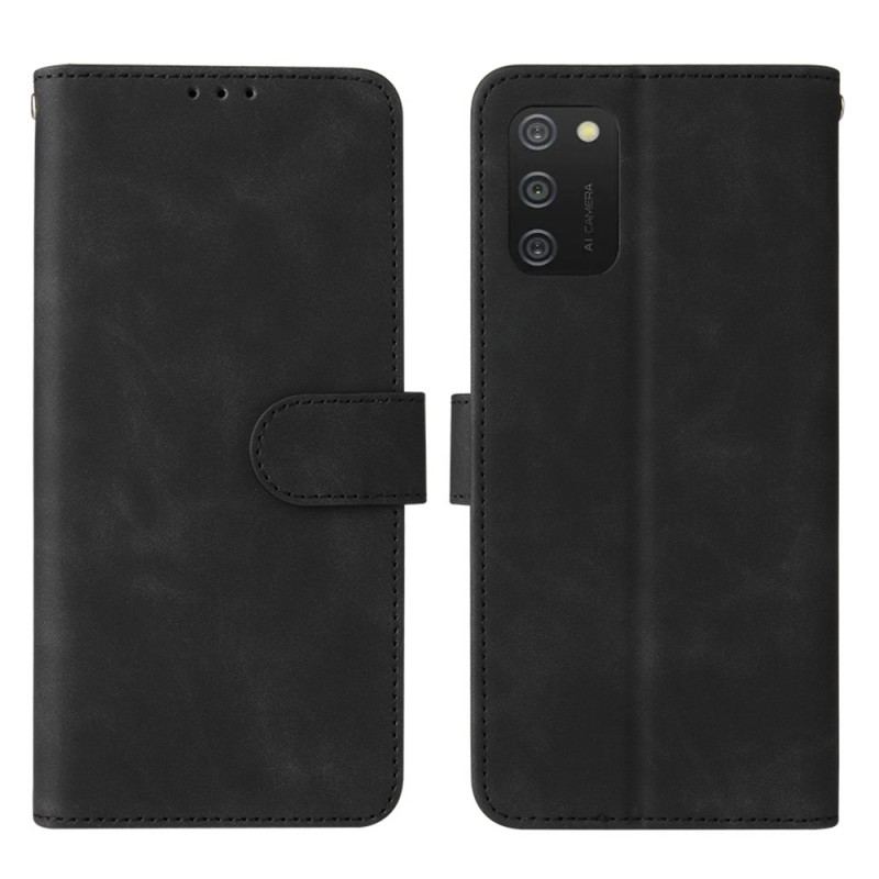 Capa Folio Para Samsung Galaxy A03s Toque De Pele