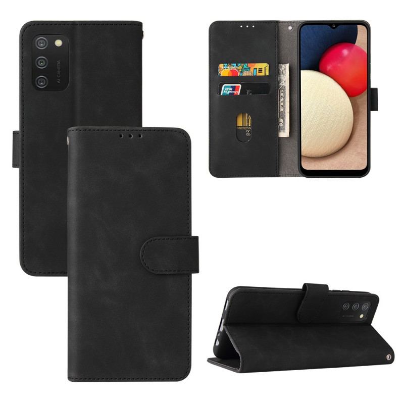 Capa Folio Para Samsung Galaxy A03s Toque De Pele