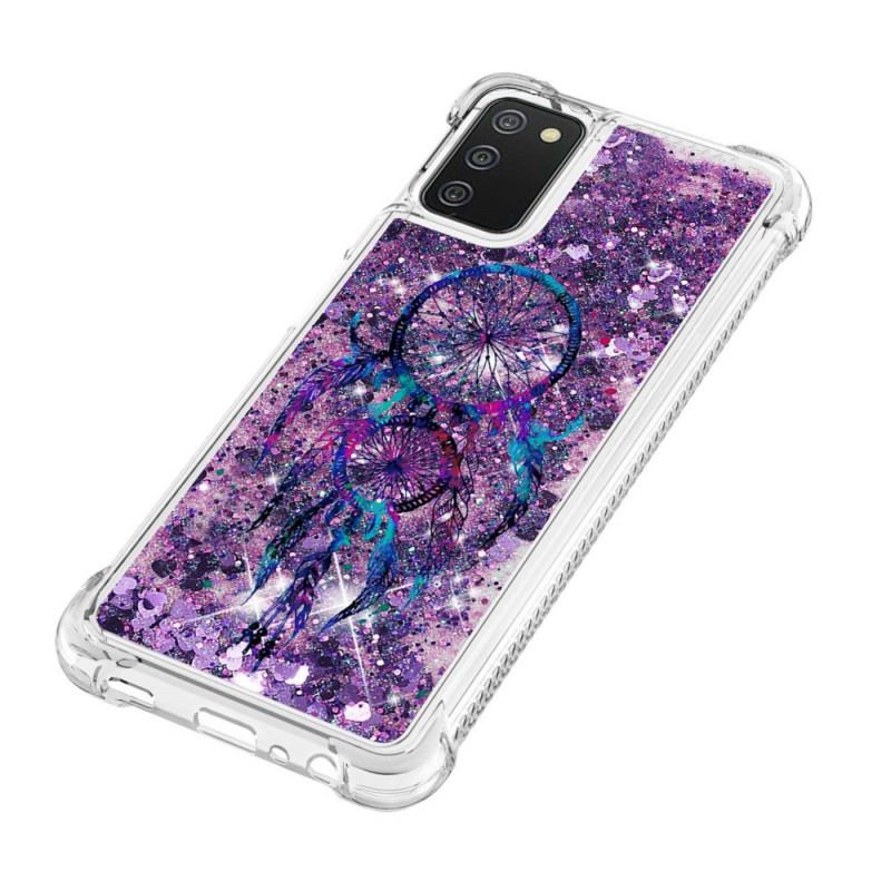 Capa Para Samsung Galaxy A03s Apanhador De Sonhos Glitter