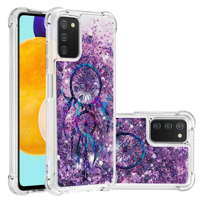 Capa Para Samsung Galaxy A03s Apanhador De Sonhos Glitter