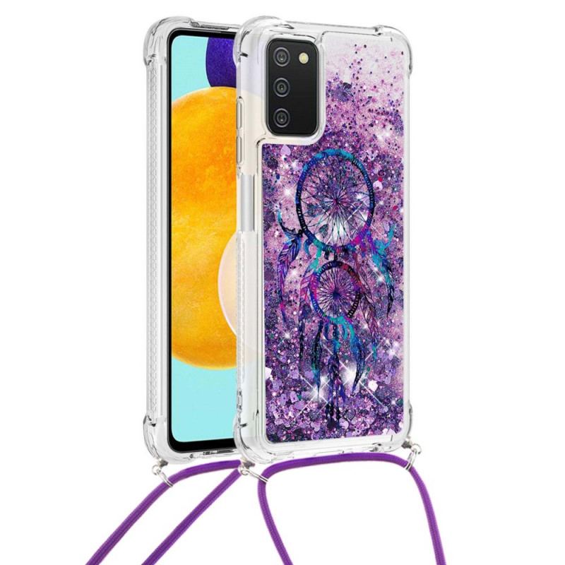 Capa Para Samsung Galaxy A03s De celular Apanhador De Sonhos Com Cordão De Lantejoulas