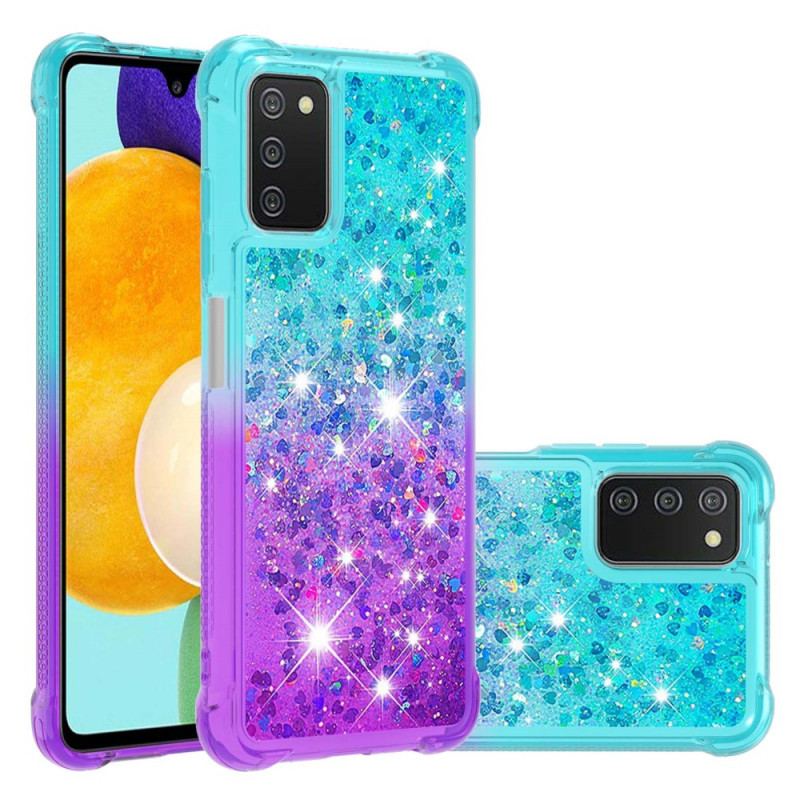 Capa Para Samsung Galaxy A03s Cores De Lantejoulas