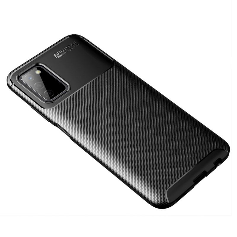 Capa Para Samsung Galaxy A03s Fibra De Carbono Flexível