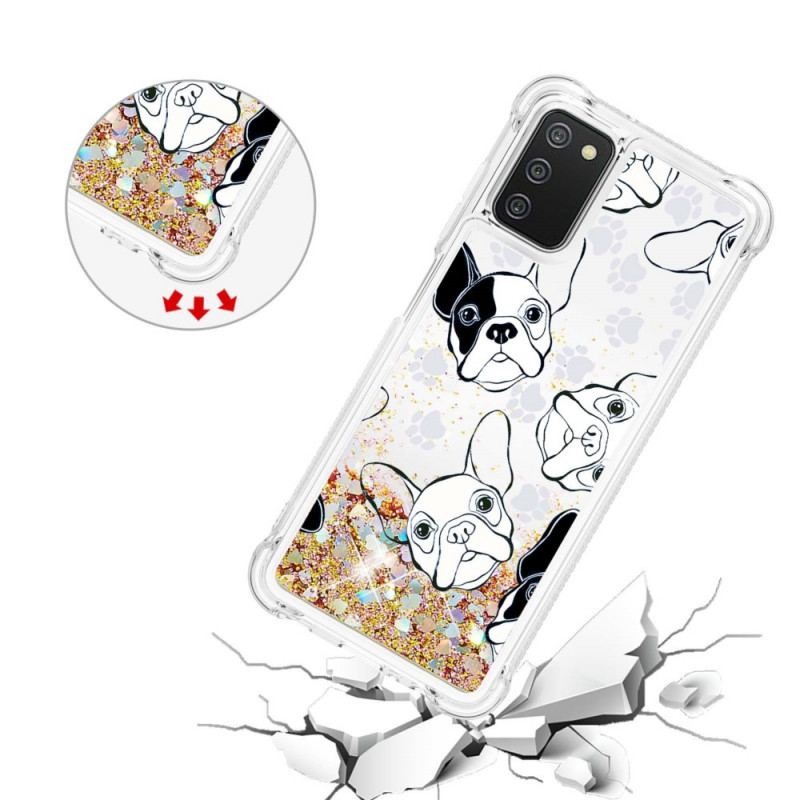 Capa Para Samsung Galaxy A03s Mr Dog Lantejoulas