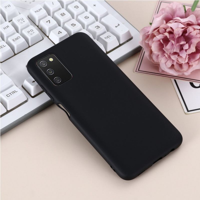 Capa Para Samsung Galaxy A03s Silicone Líquido Com Cordão