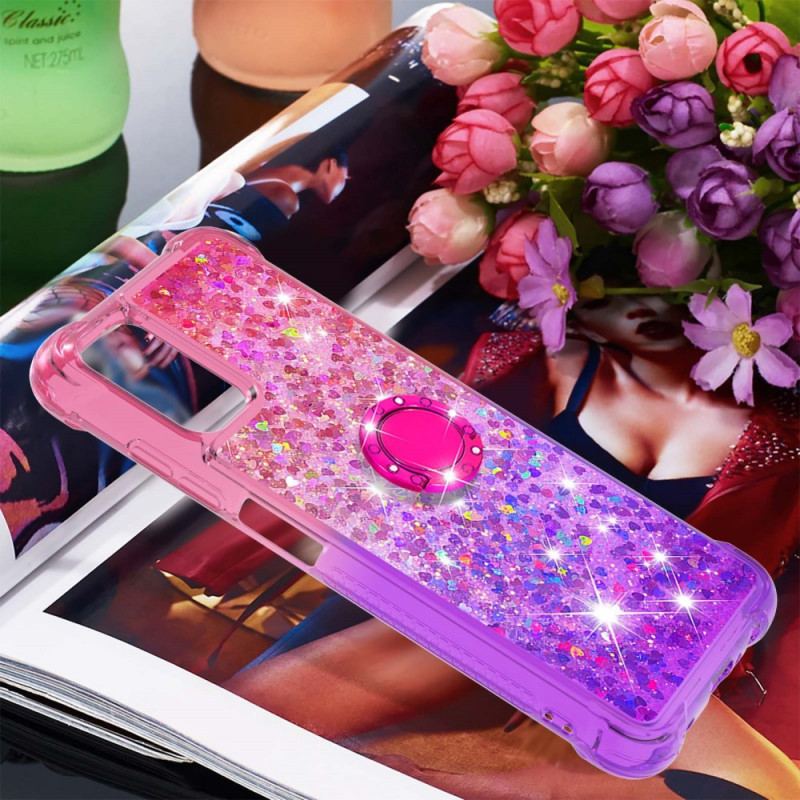 Capa Para Samsung Galaxy A03s Suporte De Anel Glitter