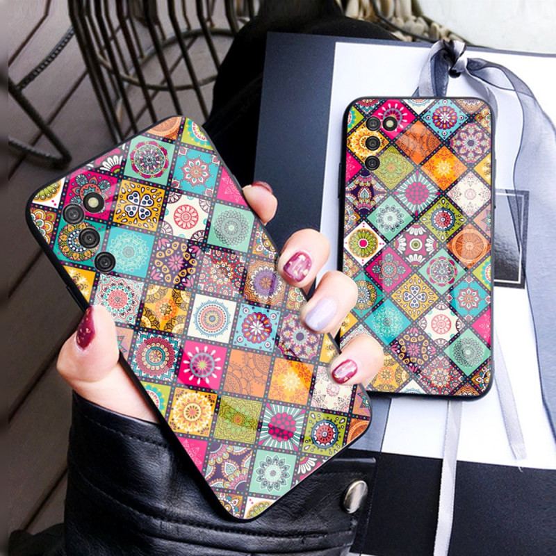 Capa Para Samsung Galaxy A03s Suporte Magnético Patchwork