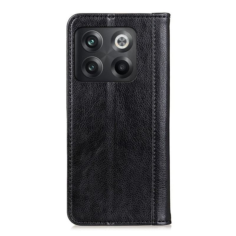 Capa De Celular Para OnePlus 10T 5G Flip Couro Rachado Versão Colorida